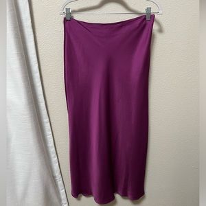 Satin Midi Skirt